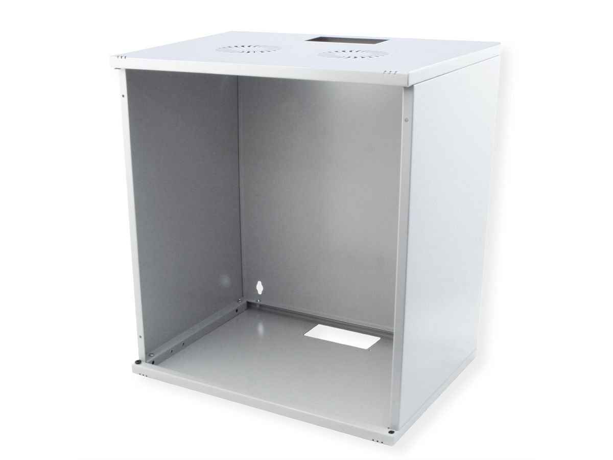 ROLINE 19-inch wall-mounted housing Basic 12 U, 540x400 WxD kit grey