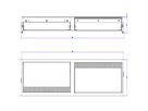 BACHMANN CONI DUO inbouwframe 12x, 2x 6-voudige lijst wit