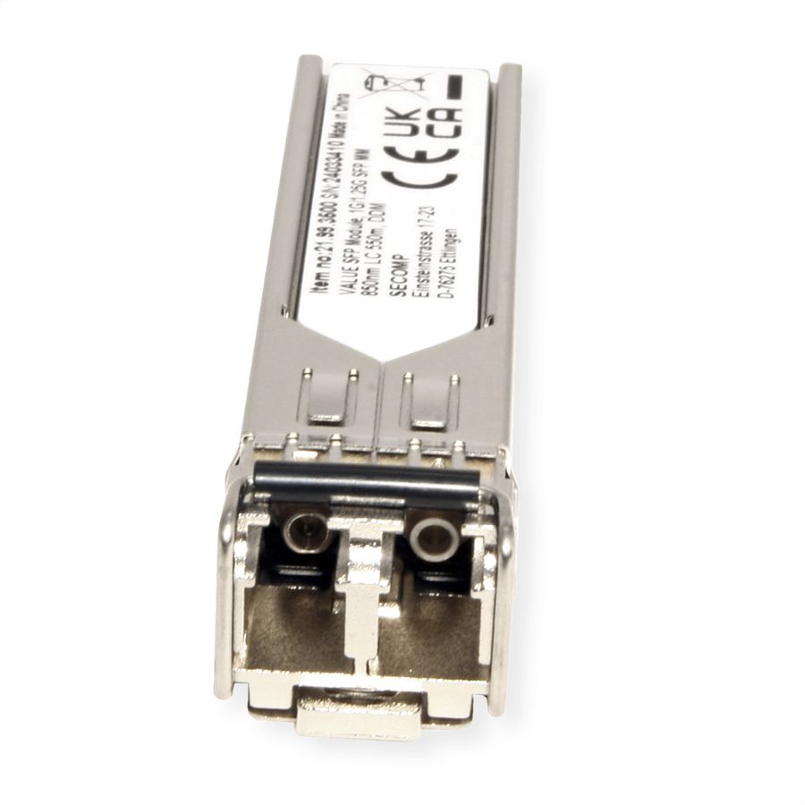 VALUE SFP-module (MiniGBIC) SX/LC, 1/1.25G, Multimode 850nm, max. 550m