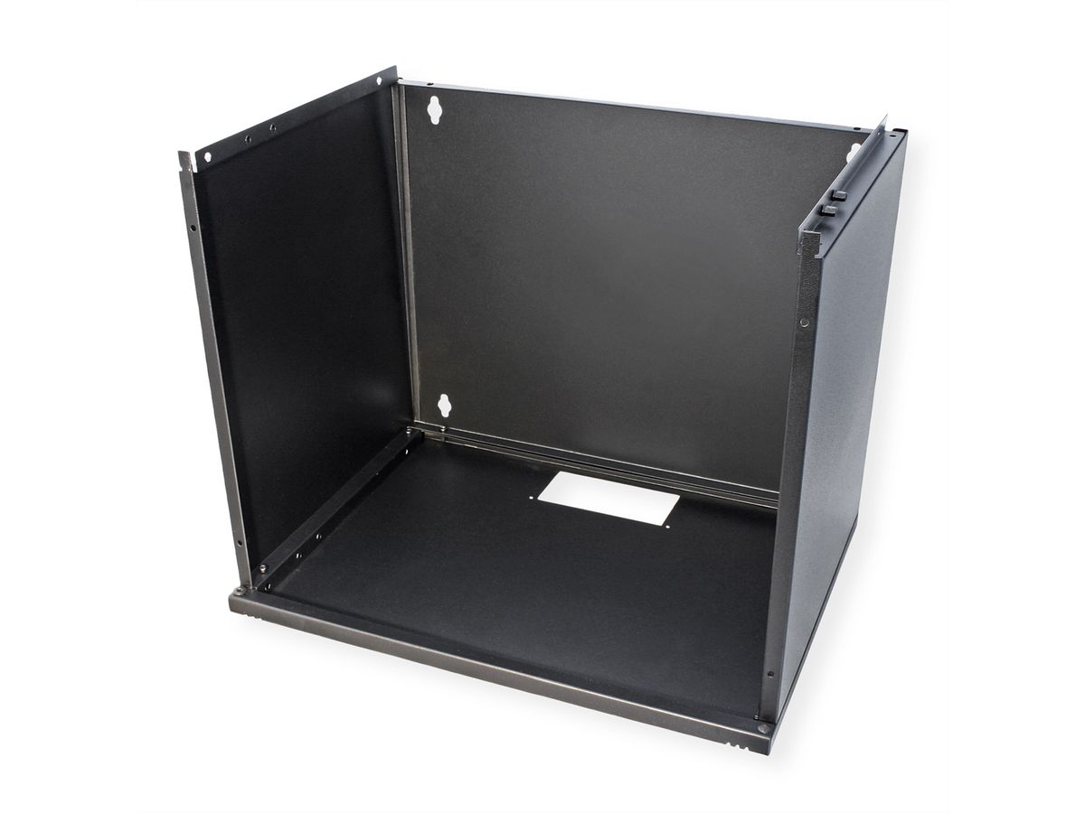 ROLINE 19-inch wandbehuizing Basic 9 U , 540x400 BxD Bouwpakket zwart