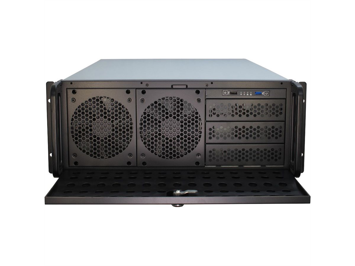 VALUE 19" Industrial Rack-Mount Server Chassis, 4UH, black