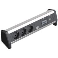 BACHMANN DESK 3x earthing contact, 2x CAT6, 1x USB 3.0