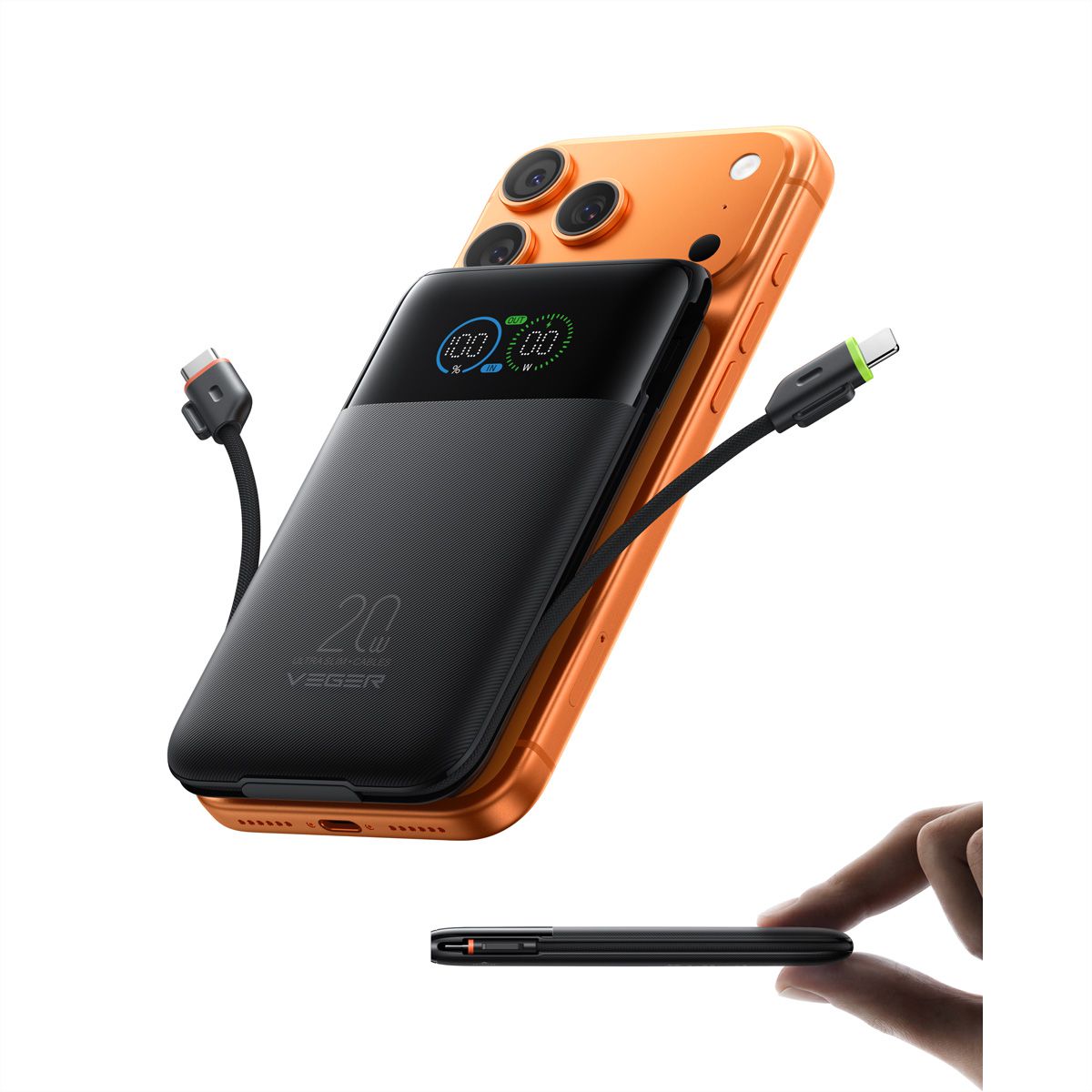 VEGER Powerbank W1211A 10000mah Black