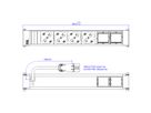 BACHMANN POWER FRAME 4xP40 2xCM 0.2m GST18 RAL9010