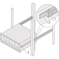 SCHROFF C-profiel-adapter voor moduledragers gemonteerd in kasten, 295 mm