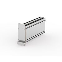 SCHROFF Insteekeenheid met frame PRO-set, Afgeschermd, gladde afdekking, 1 connector, 3 HE, 10 HE, 227 mm
