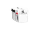 Skross MUV USB 2A Universal 2-pole Travel Adapter, worldwide