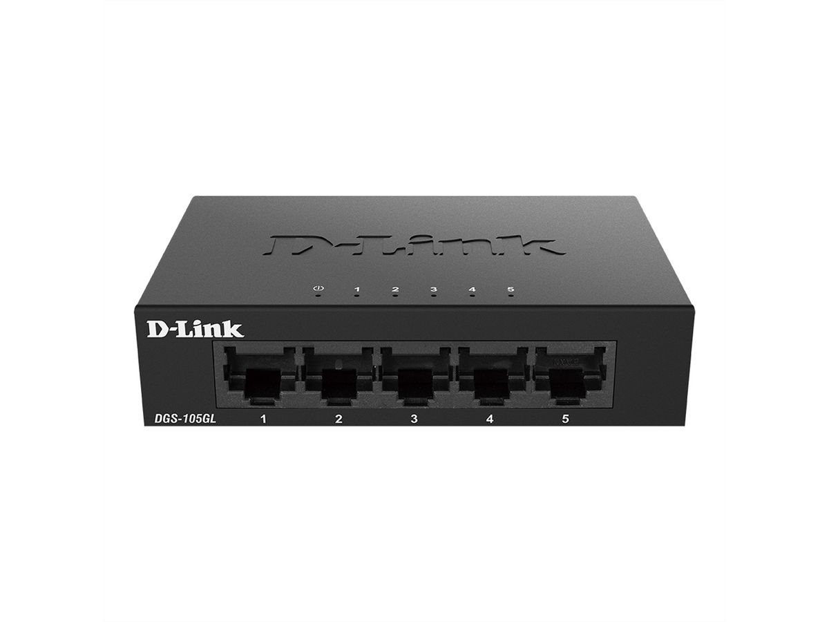 D-Link DGS-105GL/E 5-Poorts Gigabit Switch Light , Layer2 zonder IGMP