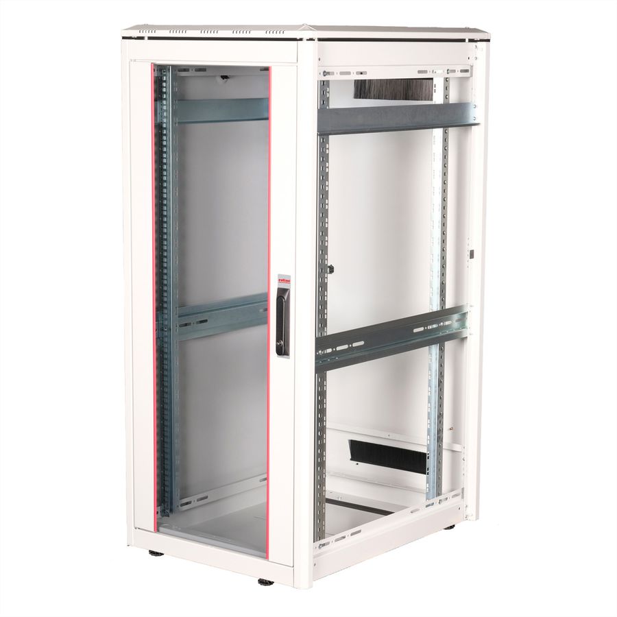 ROLINE 19-inch netwerkkast Pro 26 U, 600x800 BxD Glazen deur grijs