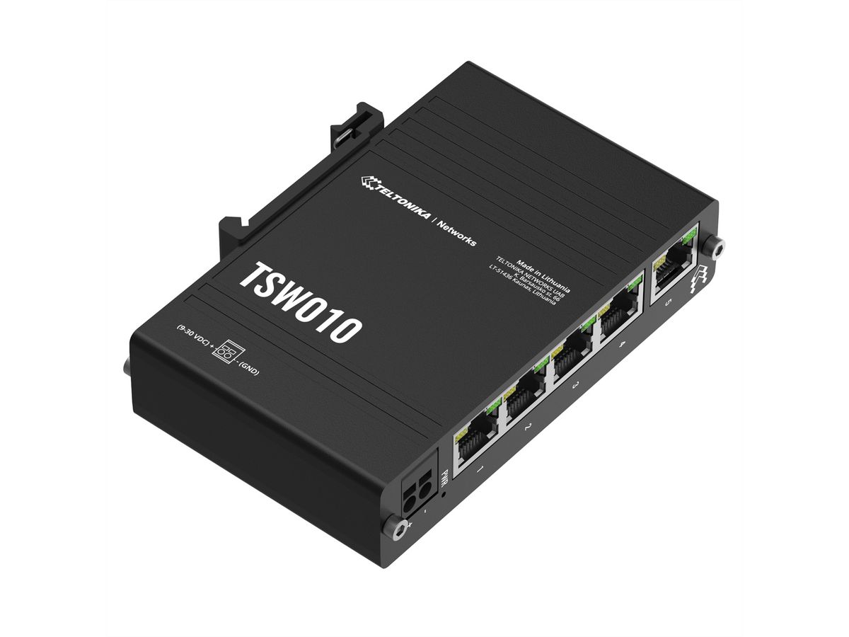 TELTONIKA TSW010 Ethernet Switch DIN Rail