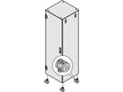 SCHROFF Varistar Castors With Adjustable Feet, 400 kg, Height 85 ... 95 mm