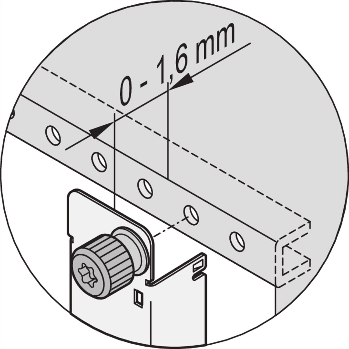 SCHROFF Bevestigingsschroef voor frontpaneel MTCA.4