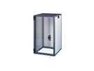 SCHROFF Novastar kast met beglaasde deur en achterwand, Slim-Line, RAL 7021/7035, 589H 553B 600D
