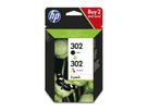 X4D37AE, Kombipack 302/302 schwarz/color für HP OfficeJet 3830