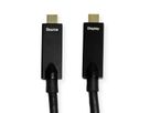 ROLINE USB 3.2 Gen 2 Cable, AOC, C-C, M/M, 10Gbit/s, 4K60Hz, PD (Power Delivery) 60W, black, 15 m