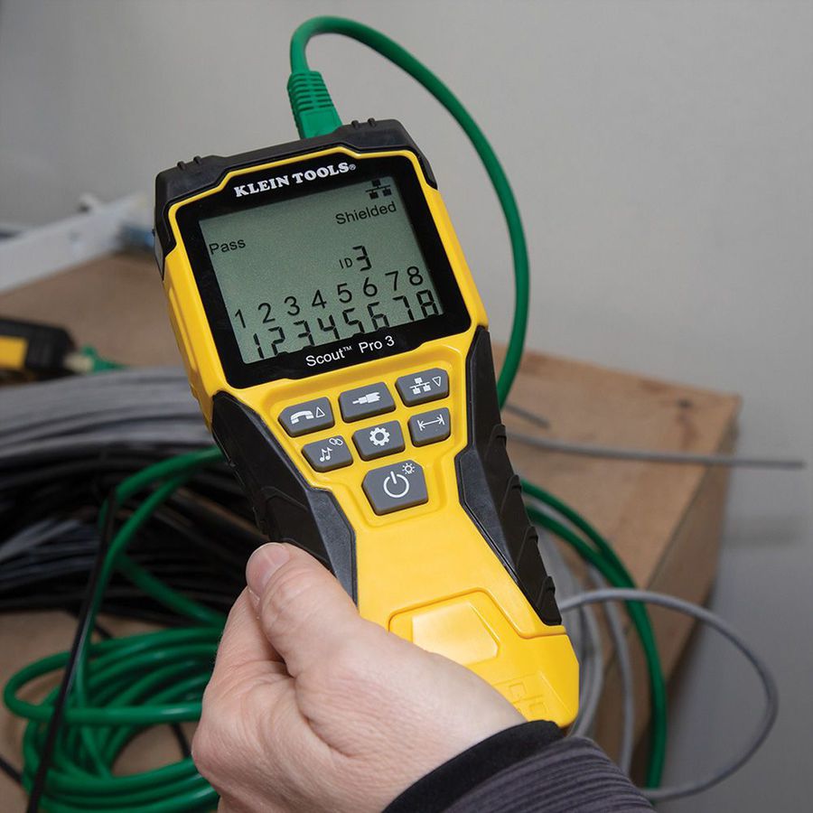 KLEIN TOOLS VDV501-853 Scout® Pro 3 (mit PoE-Test), mit Test-n-Map Remote Fernerkennungskit