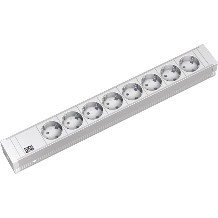 BACHMANN 19" 1,5U 8xCEE7/3 ws voeding 2,0m CEE7/7
