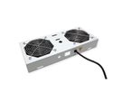 ROLINE Fan unit with 2 fans, for 19" Wall Cabinet grey