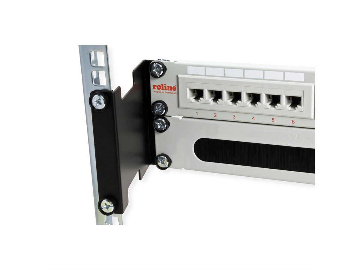 VALUE 19" Rack Depth Extender, 2 pcs, 2U, metal, 101.5mm