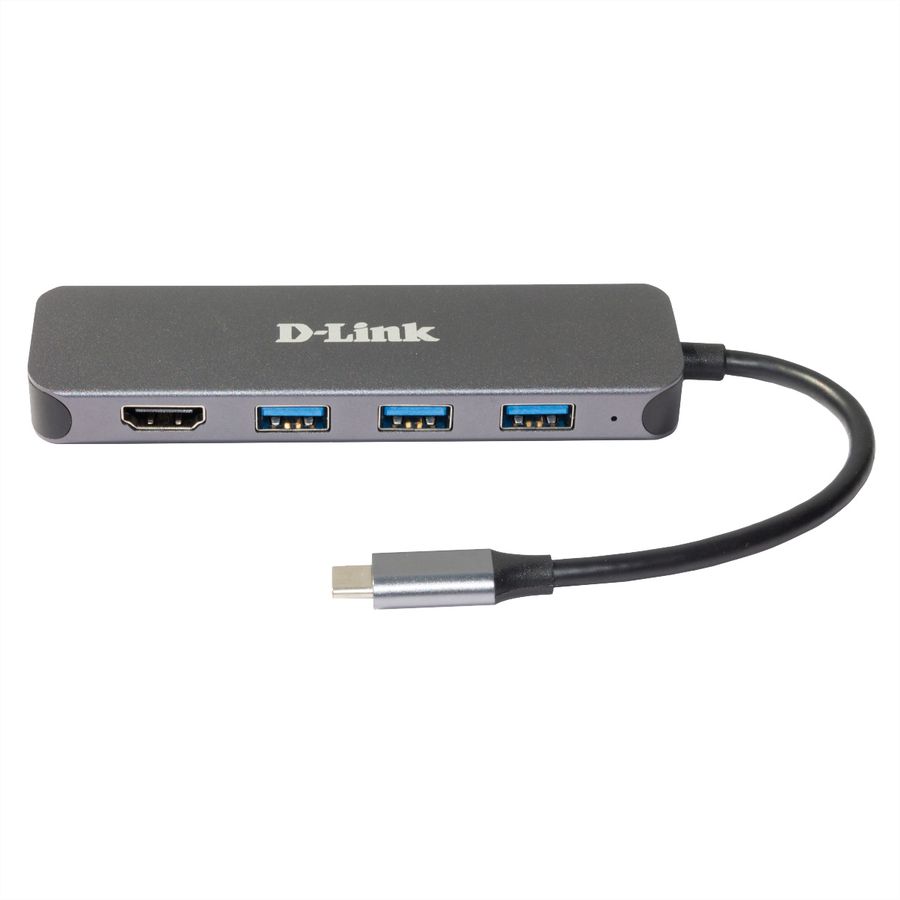 D-Link DUB-2333 5-in-1 USB-C hub met HDMI/voeding