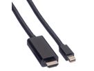 VALUE Mini DisplayPort Cable, Mini DP-UHDTV, M/M, black, 2 m