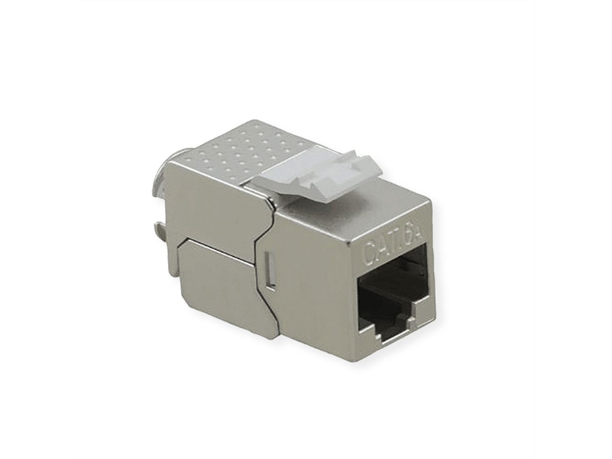 VALUE Cat.6A (klasse EA) Keystone, RJ-45, afgeschermd, zonder gereedschap, SLIM.