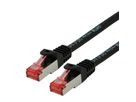 ROLINE S/FTP Patch Cord Cat.6 Component Level, LSOH, black, 0.3 m