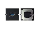 BACHMANN Frame 1xUSB 3.0, 90° uitgang zijkant