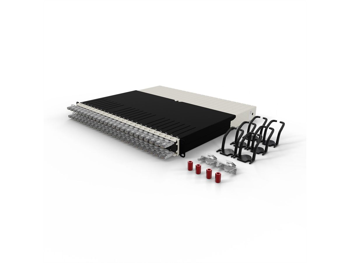 patchbox.one 8RU STP grijs Cat.6a 0,8 m