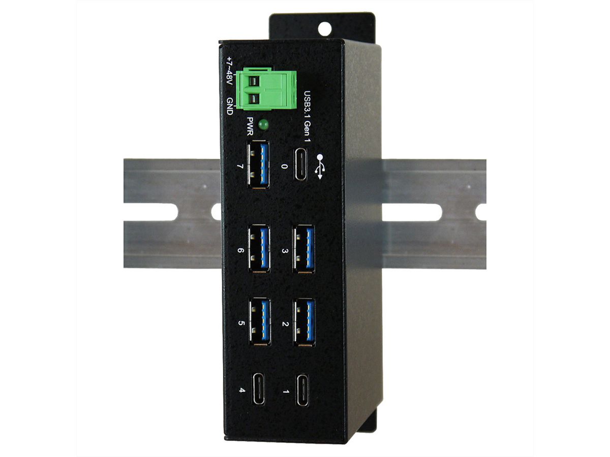 EXSYS EX-1196HMS 7-poorts USB 3.2 Gen1 HUB C-aansluiting, 15KV ESD-overspanningsbeveiliging