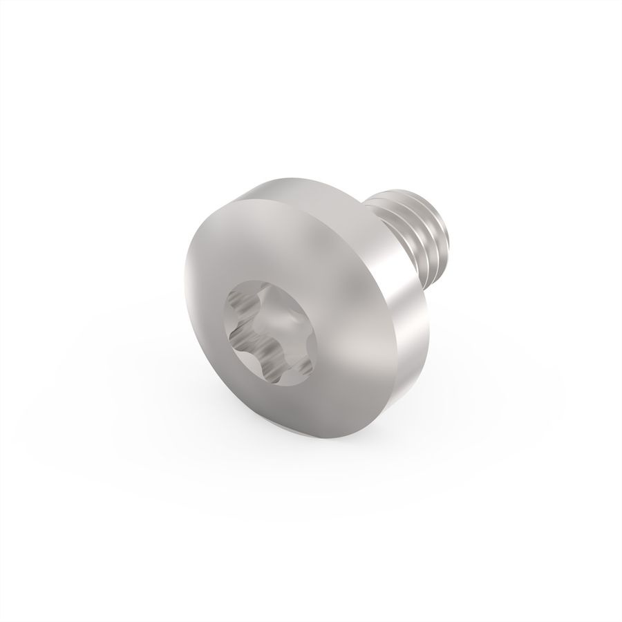 SCHROFF Kruiskopschroef, Torx, GND-functie, staal verzinkt, M4 × 6 mm, 100 stuks
