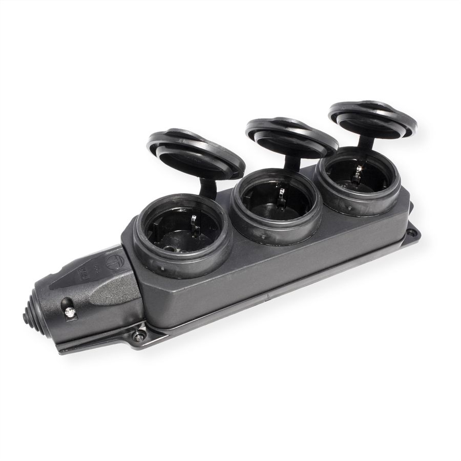 BACHMANN distributor socket outlet 3xCEE7/3, 3x earthing contact IP44