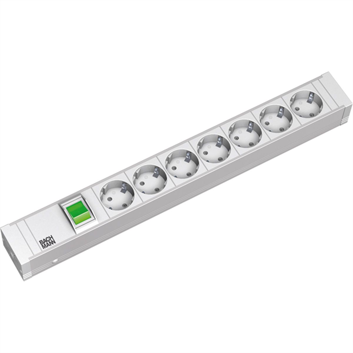 BACHMANN 19" 1.5U 7xCEE7/3 1xswitch power 2.0m CEE7/7
