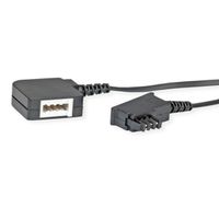 Telefonkabelverlängerung F-kodiert, schwarz, 10 m