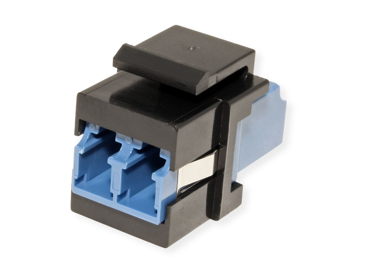 ROLINE Fiber Optic Keystone Jack, LC/LC Duplex, Singlemode, OS2