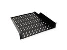 ROLINE 19-inch shelf 2 U 550 T, 25kg load capacity black