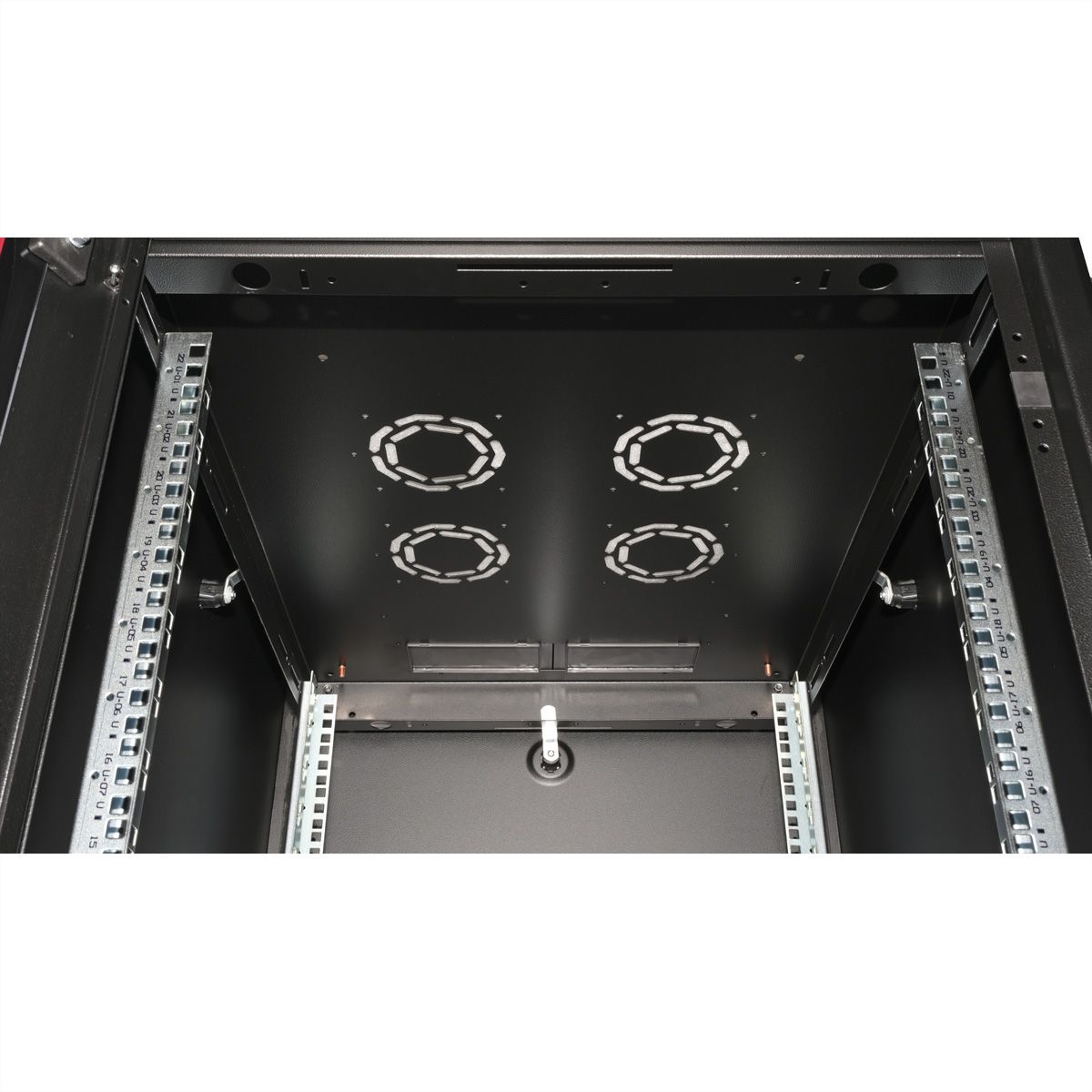 ROLINE 19-inch netwerkkast Basic 22 U, 600x800 BxD Glazen deur zwart