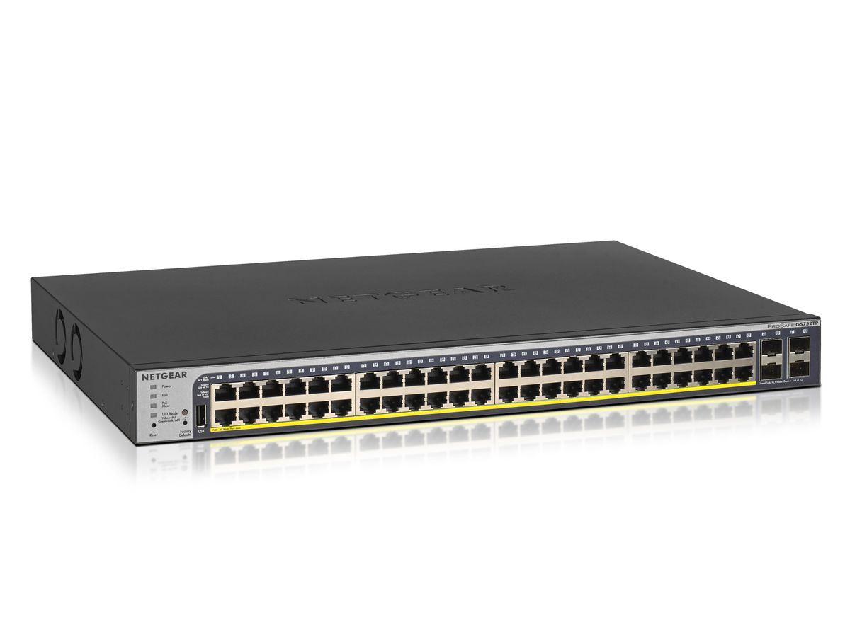 NETGEAR GS752TP-300EUS netwerk-switch Managed L2/L3/L4 Gigabit Ethernet (10/100/1000) Power over Ethernet (PoE) 1U Zwart