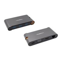EXSYS EX-1220HM USB 3.2 Gen1 C-HUB 7 Ports für Notebook, Matebook und MacBook