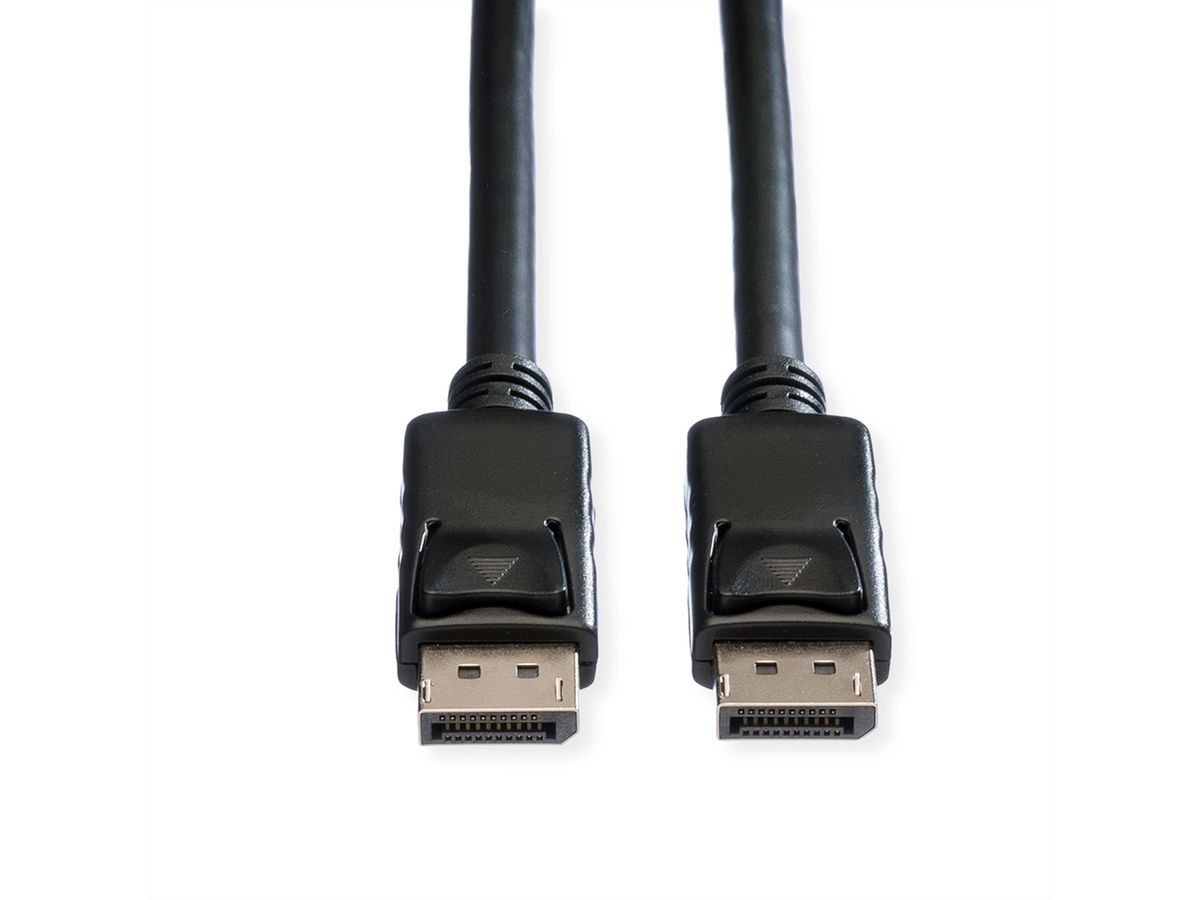 ROLINE DisplayPort kabel, DP-DP, v1.2, M - M, TPE, zwart, 2 m