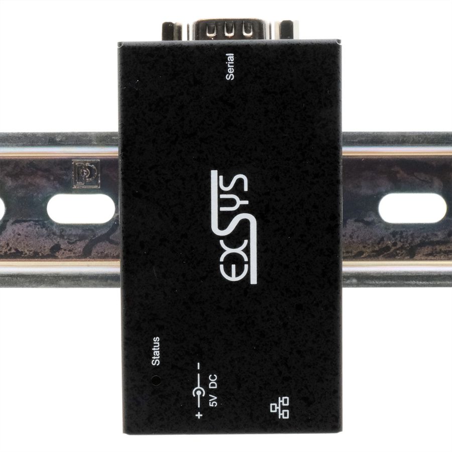 EXSYS EX-6111-2PoE 1 Ethernet PoE zu 1 x Seriell RS-232 inkl Netzteil