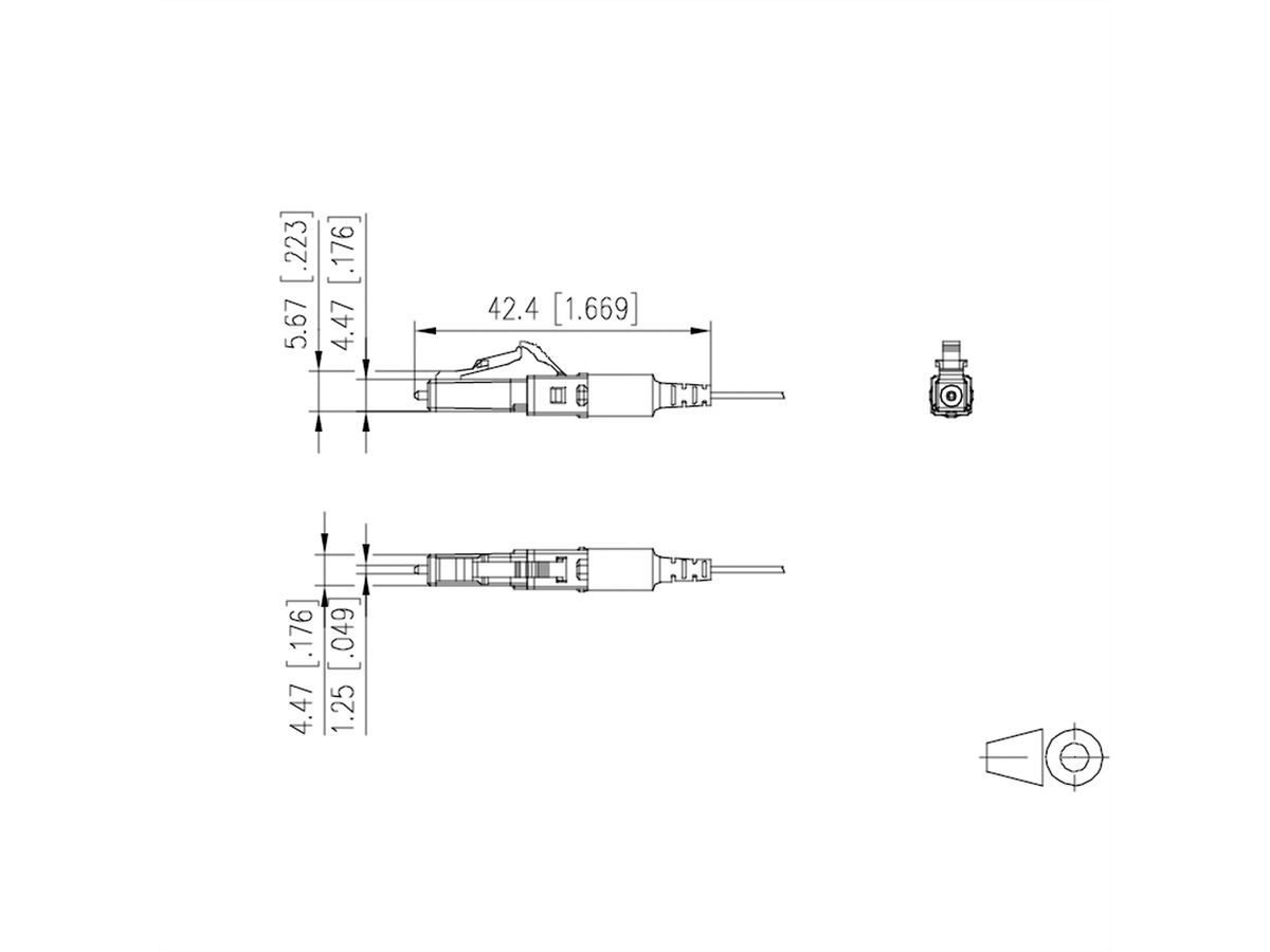 ROLINE Keystone glasvezeladapter SC/SC Simplex, Single mode, OS2