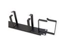 VALUE 19" Cable Management 1U, with 6 Metal Rings (G-Type), black
