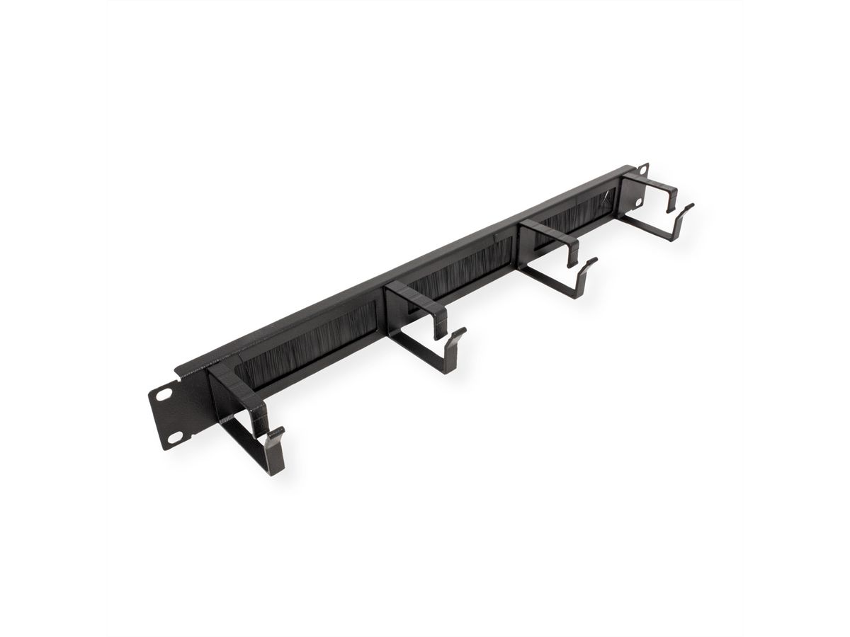 ROLINE 19-inch rangeerpaneel 1 U, met borstelstrook 44x60mm zwart