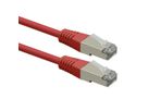 ROLINE Patchkabel Cat.6 (Class E), PoE, S/FTP (PiMF), rot, 5 m