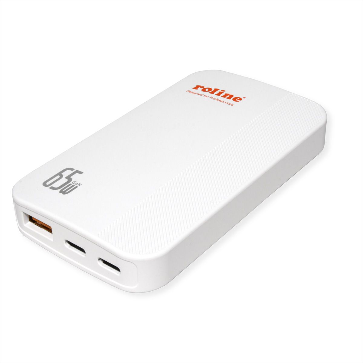 ROLINE USB-oplader, slank, met inklapbare eurostekker, 65 W