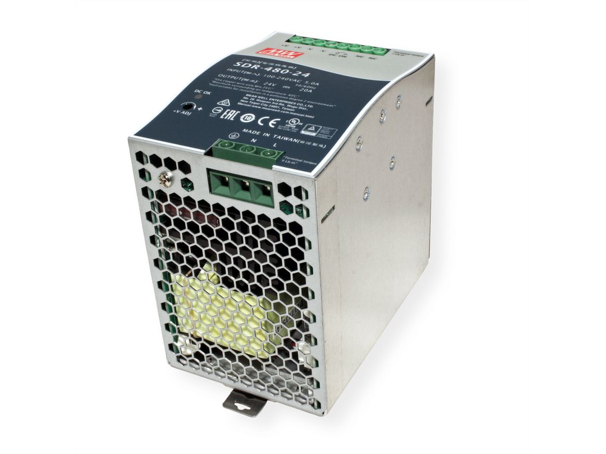 Mean Well SDR-480-24 Hutschienennetzteil 480W 24V DC