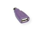 VALUE PS/2 - USB toetsenbordadapter, paars