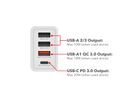 VERBATIM Ladeadapter 30W GaN weiß