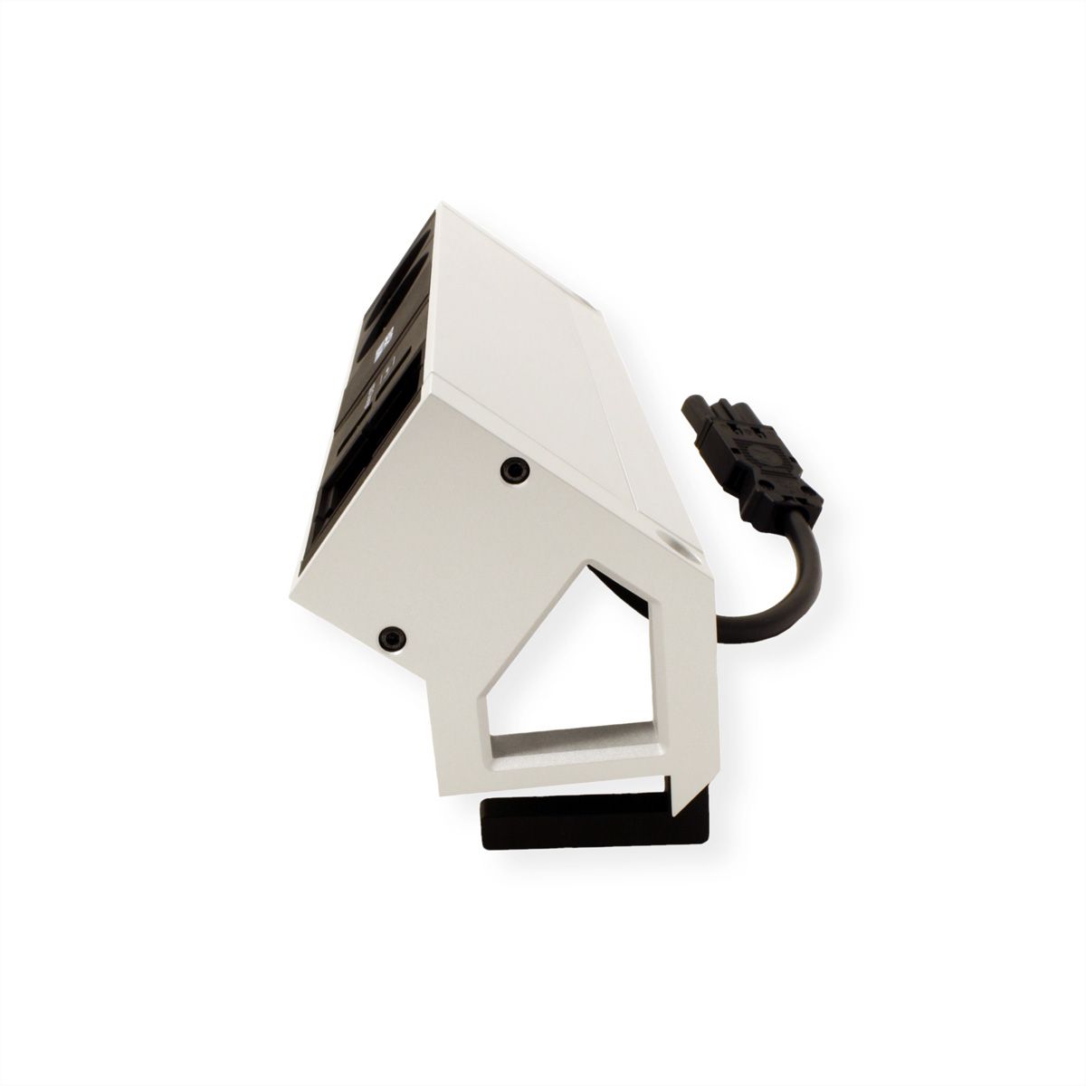 BACHMANN DESK2 2x earthing contact 1x USB charger 1x ABD GST18, white
